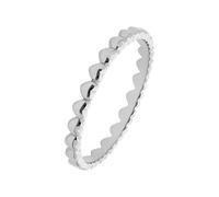 Lucardi - Damen - Ring mit Plattierung - 925 Silber - Keine Stein - Silberfarbig- 16/50 mm - Nickelfrei