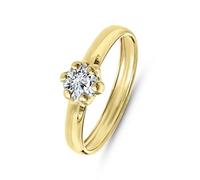 Lucardi - Damen Ring - Schmuck - Geschenk Gold