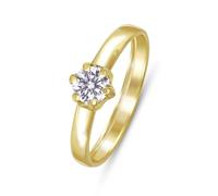 Lucardi - Damen Ring - Schmuck - Geschenk Gold