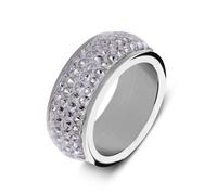 Lucardi - Damen - Ring - Stahl - Silberfarbig - 16/50 mm - Nickelfrei