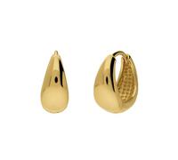 Lucardi - Damen Silberne, vergoldete Ohrringe für Damen - Ohrringe - 925 Silber - Gelbgold legiert - Nickelfrei