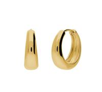 Lucardi - Damen Silberne, vergoldete Ohrringe für Damen - Ohrringe - 925 Silber - Gelbgold legiert - Nickelfrei