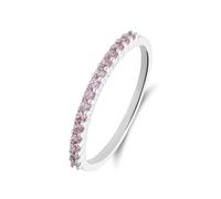 Lucardi - Damen Silberner Damenring mit Zirkonia - Ring - 925 Silber - Silberfarbig - 18.50/58 mm - Nickelfrei