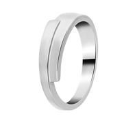 Lucardi - Damen Silberner Ring mattglänzend - Ring - 925 Silber - Silberfarbig - 18.5/58 mm - Nickelfrei