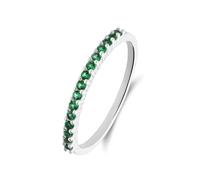 Lucardi - Damen Silberner Ring mit Zirkonia für Damen - Ring - 925 Silber - Silberfarbig - 17/53 mm - Nickelfrei