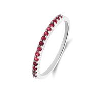 Lucardi - Damen Silberner Ring mit Zirkonia für Damen - Ring - 925 Silber - Silberfarbig - 19/60 mm - Nickelfrei