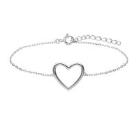 Lucardi - Damen Silbernes Armband - Armband - 925 Silber - Silberfarbig - 19 cm - Nickelfrei