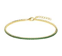 Lucardi Armband 925 Silber - Gelbgold legiert Damen