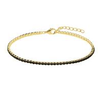 Lucardi Armband 925 Silber - Gelbgold legiert Damen