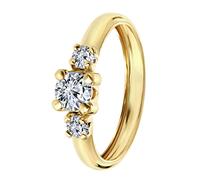 Lucardi - Damen Ring - Schmuck - Geschenk Gold