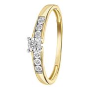 Lucardi - Ringe 585 Gold Herrenschmuck 1 ct Herren