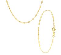 Lucardi Halskette und Armband 9 Karat Damen