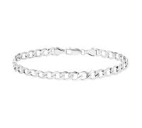 Lucardi - Herren Armband mit Plattierung - Schmuck - Geschenk Silber