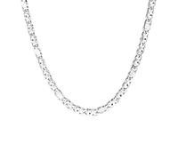 Lucardi - Herren Halskette mit Plattierung - Schmuck - Geschenk Silber