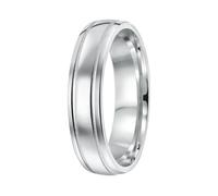 Lucardi - Herren Plattierter Ring - Schmuck - Geschenk Silber