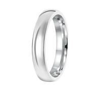 Lucardi - Herren Plattierter Ring - Schmuck - Geschenk Silber