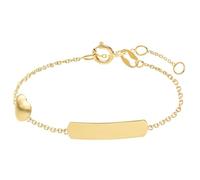 Lucardi - Kinder - Armband - 585 Gold - Gelbgold - 13 cm - Nickelfrei
