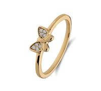 Lucardi - Kinder Silberner Ring mit Schmetterling - Ring - 925 Silber - Silberfarbig - 15.50/49 mm - Nickelfrei