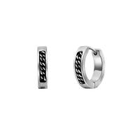 Lucardi Ohrringe Stahl - silbern Damen