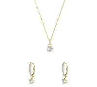 Lucardi Schmuckgeschenkset 925 Silber Gold - 45.0 Damen