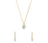 Lucardi Schmuckgeschenkset 925 Silber Gold - 45.0 Damen