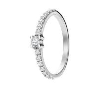 Lucardi - Ring 925 Silber Ringe 1 ct Damen