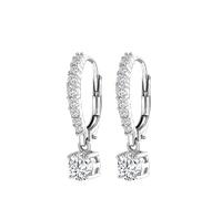 Lucardi - Damen Ohrringe mit Plattierung - Schmuck - Geschenk Silber