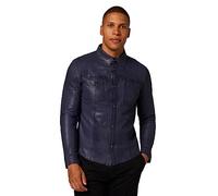 Lucas Herren Lederhemd - Wendbar, Slim Fit, Lammleder