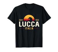 Lucca Italia | Lucca Toskana Italien Retro Wave A5 T-Shirt