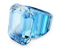 Swarovski Lucent Cocktailring, Blauer Damenring mit Edlen Swarovski Kristallen