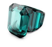 Lucent Cocktailring, Oktagon-Schliff, Grün 60