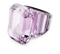 Swarovski Lucent Cocktailring, Rosafarbener Damenring mit Edlen Swarovski Kristallen