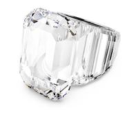 Swarovski Lucent Cocktailring, Oktagon-Schliff, Weiß