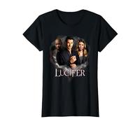 Lucifer Angel Devil Detective T-Shirt, Damen, Schwarz, XS