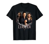 Lucifer Angel Devil Detective T-Shirt, Herren, Schwarz, S