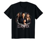 Lucifer Angel Devil Detective T-Shirt, Kinder, Schwarz, 98