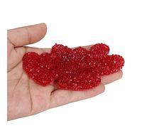 LUCKDANO Strasssteine zum Aufbügeln, 10 Stück, Herzförmige Strass-Applikation, 4 Cm, Hotfix-Strasssteine für Kleidungsaccessoires und Schuhe, Dekoration, Langlebiges Harz und, Einfaches