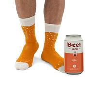 Luckies of London Ale Beer Socks | Novelty Socks & Beer Gifts For Men | Birthday Presents For Dad & Grandad Gifts | Funny Mens Socks & Funny Gifts For Men | Funny Socks & Novelty Gifts For Dad.