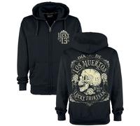 Lucky 13 Dead Skull Kapuzenjacke schwarz in XL
