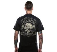 Lucky 13 Dead Skull Männer T-Shirt schwarz S 100% Baumwolle Biker, Rockabilly, Rockwear, Totenköpfe