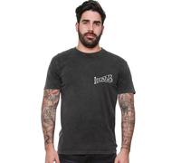 Lucky 13 T-Shirt Skull Built Tee Washed Black-S