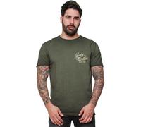 Lucky 13 T-Shirt Vintage Iron Tee Retro Green-S