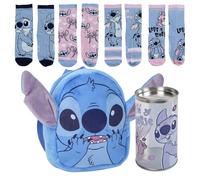 Lucky Boxer Disney Stitch Rucksack Guardia, Figur, Plüschstich, 4er-Pack, für Kinder, Stitch-Design, Größe 27-30, Kinder, 1 Stück, blau, 31-34, Casual