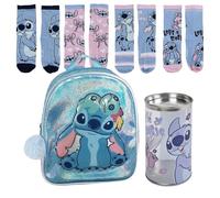 Lucky Boxer Fantasia Stitch Kinderrucksack, mit 4 Socken, Stitch-Design, Größe 35-38, Disney Stitch, 35-38, Casual