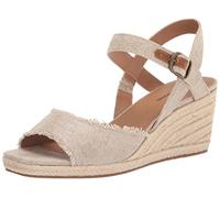 Lucky Brand Damen Mindra Keilsandale, Natur/Platino, 39.5 EU Weit