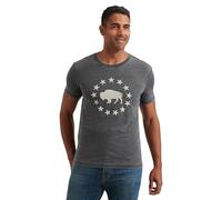 Lucky Brand Herren Kurzärmeliges Buffalo Rundhalsausschnitt T-Shirt, Schwarz (Jet Black), XL