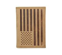 Lucky Brand Herren Lederflagge geprägt RFID dreifach gefaltet, hautfarben, Einheitsgröße