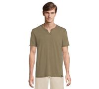 Lucky Brand Herren Venice Burnout Kerbkragen T-Shirt, Dark Olive, X-Groß