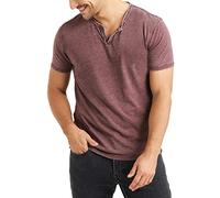 Lucky Brand Herren Venice Burnout Kerbkragen T-Shirt, Port Royale, Klein