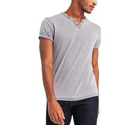 Lucky Brand Herren Venice Burnout Notch Neck Tee T Shirt, Grau, L EU
